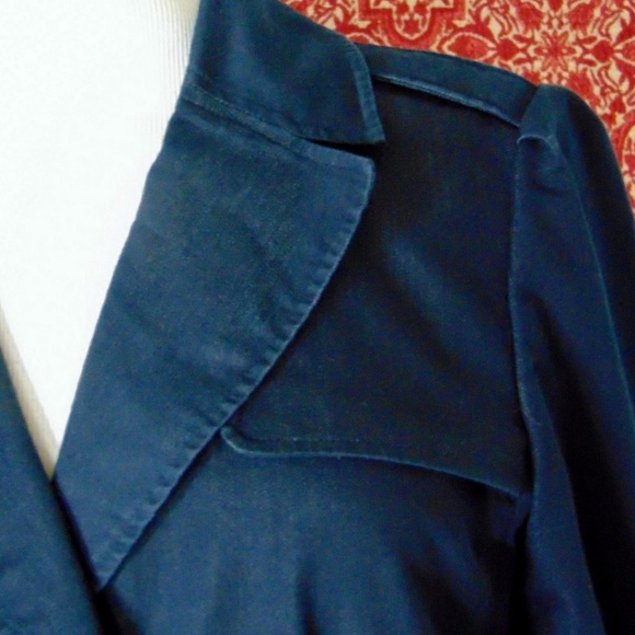 WILLIE SMITH dark blue cotton blend jacket 8✨ - Picture 2 of 7